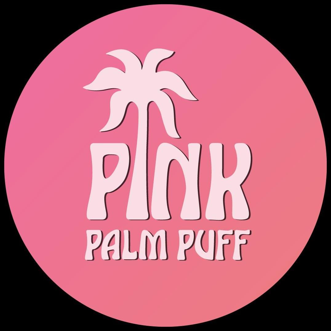 Pink Palm Puff Hoodie